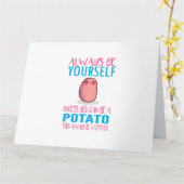 Schattig Wees altijd jezelf tenzij een aardappel k Kaart (Gele Bloem)