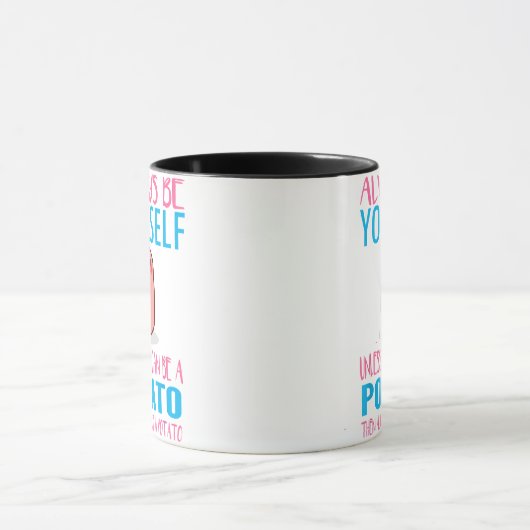 Schattig Wees altijd jezelf tenzij een aardappel k Mok (Midden)