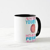 Schattig Wees altijd jezelf tenzij een aardappel k Mok (Voorkant rechts)