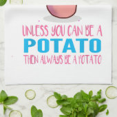 Schattig Wees altijd jezelf tenzij een aardappel k Theedoek (Gevouwen)