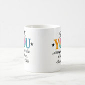 Schattig WEES JEZELF! Inspirerende quote Koffiemok (Center)