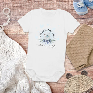 Schattig Welkom Nieuwe Baby Blauwe Hart Kleine Bee Romper