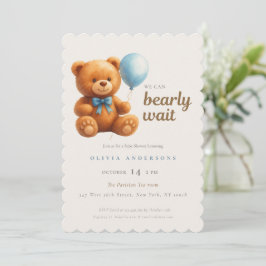 Schattig Welpje We kunnen nauwelijks wachten Blauw Kaart