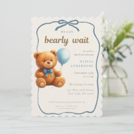 Schattig Welpje We kunnen nauwelijks wachten Blauw Kaart