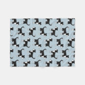 Schattig Welsh Border Collie Sheep Dog Patroon Fleece Deken (Voorkant (Horizontaal))