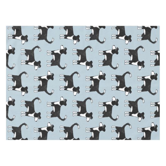 Schattig Welsh Border Collie Sheep Dog Patroon Tafelkleed (Voorkant (Horizontaal))
