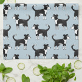 Schattig Welsh Border Collie Sheep Dog Patroon Theedoek (Gevouwen)