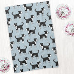 Schattig Welsh Border Collie Sheep Dog Patroon Theedoek<br><div class="desc">Een schattige zwarte en witte Welsh Border Collie sheepdog. Deze prachtige en intelligente werkhonden zijn geweldig voor dierenvrienden,  dierenartsen,  hondenwandelaars en dierenverzorgers.</div>