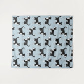 Schattig Welsh Border Collie Sheep Dog Patroon Wandkleed (Voorkant (horizontaal))