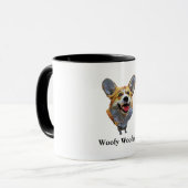 Schattig Welsh Corgi Dog Mok (Voorkant links)