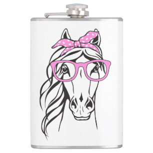 Schattig western paardrijden geschenk paardrijder  heupfles