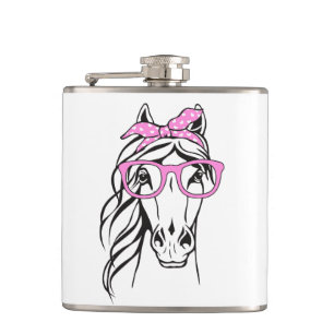 Schattig western paardrijden geschenk paardrijder  heupfles