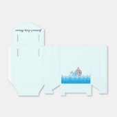 Schattig Whale Boy Baby shower Bedankdoosjes (Uitgevouwen)