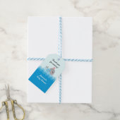 Schattig Whale Boy Baby shower Cadeaulabel (Met Touw)