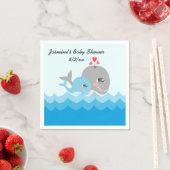 Schattig Whale Boy Baby shower Servetten (Insitu)