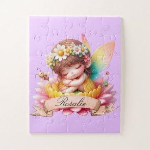 Schattig Whimsical Bloemige Zoete Dromen Slaapfee Legpuzzel