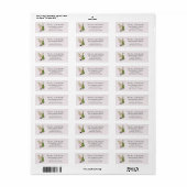 Schattig Whimsical Kerst Roze Elf Retouradres Etiket (Full Sheet)