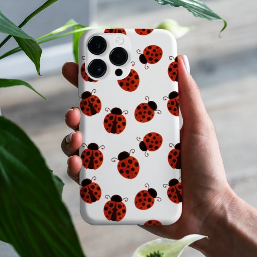 Schattig Whimsical Rode Lieveheersbeestje Stippenp Case-Mate iPhone Case
