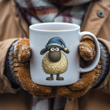 Schattig Whimsical Schaap Kerstmuts Cadeau Grappig