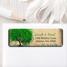 Schattig Whimsical Smaragdgroene Hartbladboom