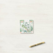 Schattig Whimsical Waterverf Huisplant Post-it® Notes (Op bureau)