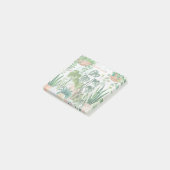 Schattig Whimsical Waterverf Huisplant Post-it® Notes (Schuin)