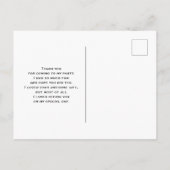 Schattig Whimsisch Regenboogpatroon Dank je wel Briefkaart (Achterkant)