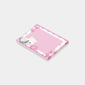 Schattig White Kitten Post-it® Notes (Schuin)