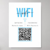 Schattig WiFi-netwerkwachtwoord | QR-code Poster (Voorkant)