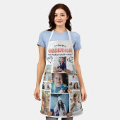 Schattig Wij Houden Van Jou Oma Fotocollage Script Schort (Gedragen)