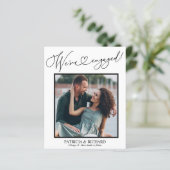 Schattig Wij Zijn Verliefd Verlovingsaankondiging (Staand voorkant)