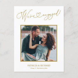 Schattig Wij zijn verloofd Verloving Aankondiging Briefkaart