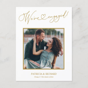 Schattig Wij zijn verloofd Verloving Aankondiging  Briefkaart