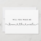 Schattig Wil je me naar het gangpad voorstelkaart  Kaart (Voorkant)