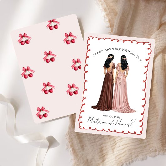 Schattig “Wil jij mijn getuige zijn?” Kers Kaart