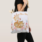 Schattig wild dier tote bag (Dichtbij)