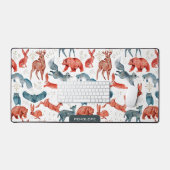 Schattig wild dieren naadloos patroon bureaumat (Keyboard & Muis)