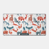 Schattig wild dieren naadloos patroon bureaumat (Voorkant)