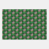 Schattig wild konijn dier gepersonaliseerd inpakpapier vel (Voorkant 2)