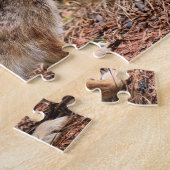 Schattig wild konijn legpuzzel (Zijkant)
