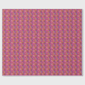 Schattig Wildflower Roze Baby shower Cadeaupapier (Vlak)