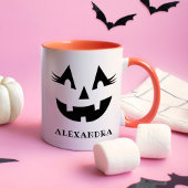Schattig Wimper Pompface Naam Halloween Mok
