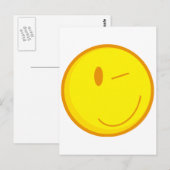 schattig wingezicht briefkaart (Voorkant / Achterkant)