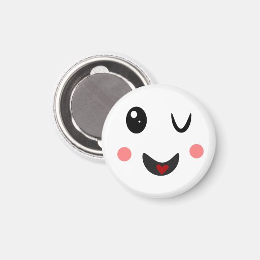 schattig wingezicht magneet (Voorkant / Achterkant)