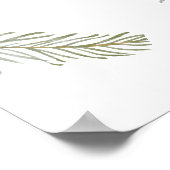 Schattig Winter Arctic Animals Baby shower Welkom Poster (Hoek)