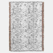 Schattig winter kerst doodle patroon (2) deken (Voorkant Verticaal)