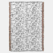 Schattig winter kerst doodle patroon (5) deken (Voorkant Verticaal)