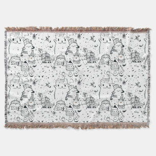 Schattig Winter Kerst Krabbelpatroon (4) Deken