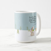 Schattig Winter Konijn Koffiemok (Voorkant rechts)