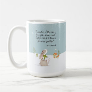 Schattig Winter Konijn Koffiemok